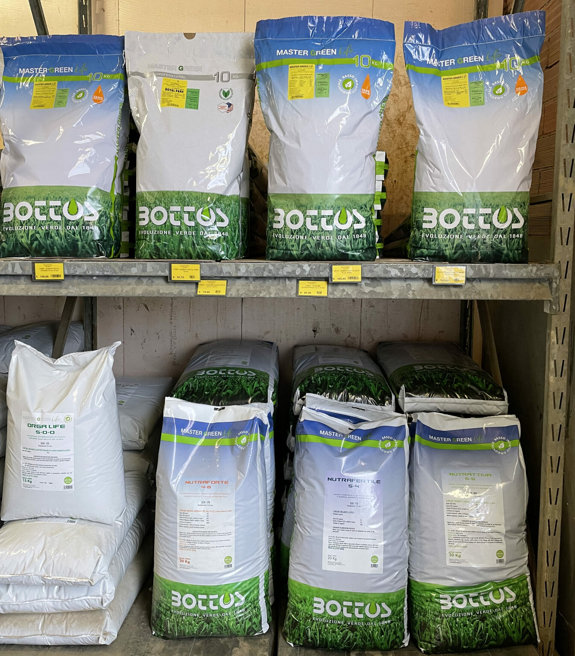 Sementi professionali per prato Bottos